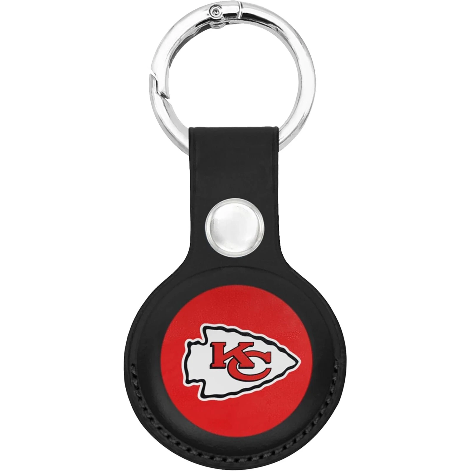 Pets First NFL Leather Keychain Apple Air Tag Holder for Dogs & Cats Airtag Case