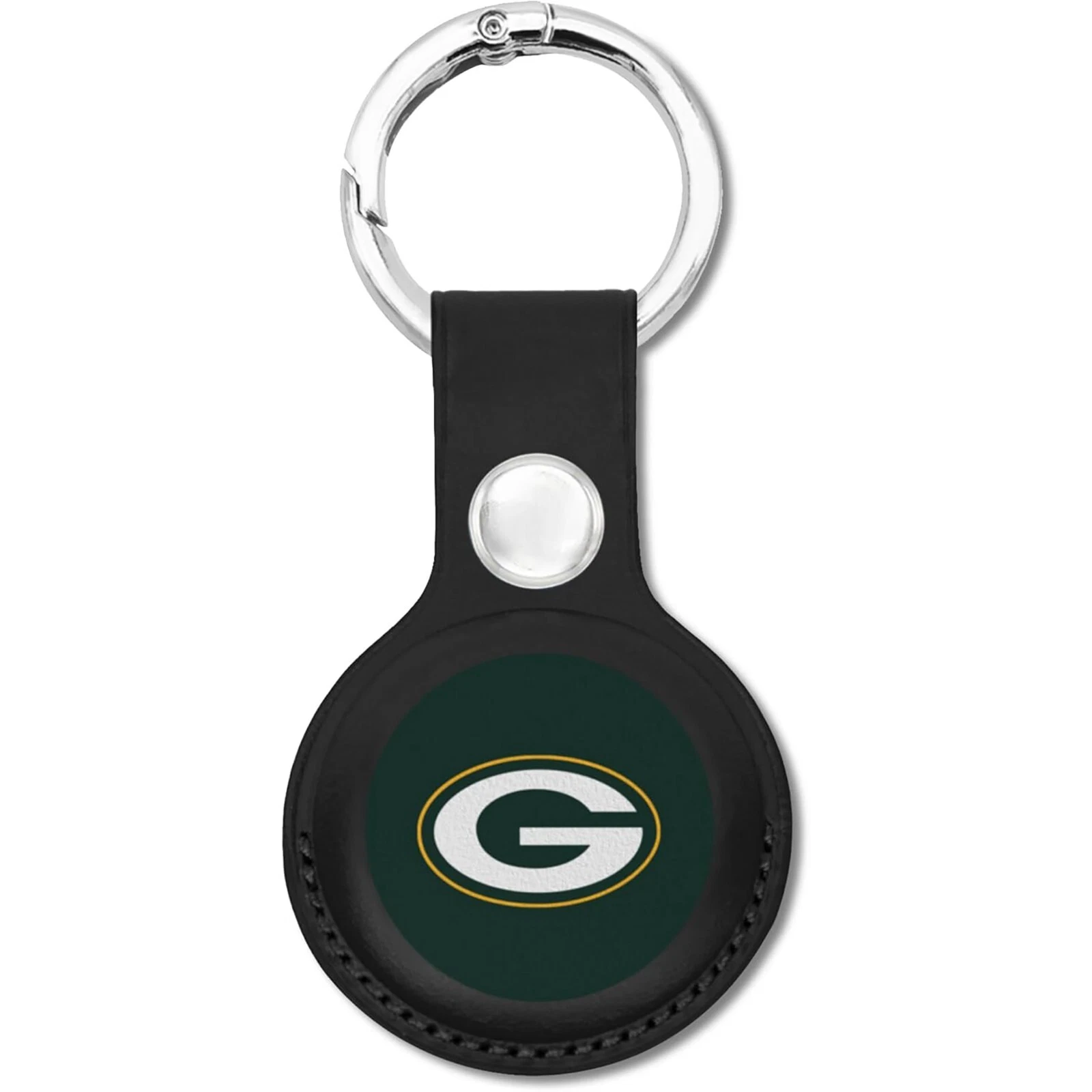 Pets First NFL Leather Keychain Apple Air Tag Holder for Dogs & Cats Airtag Case