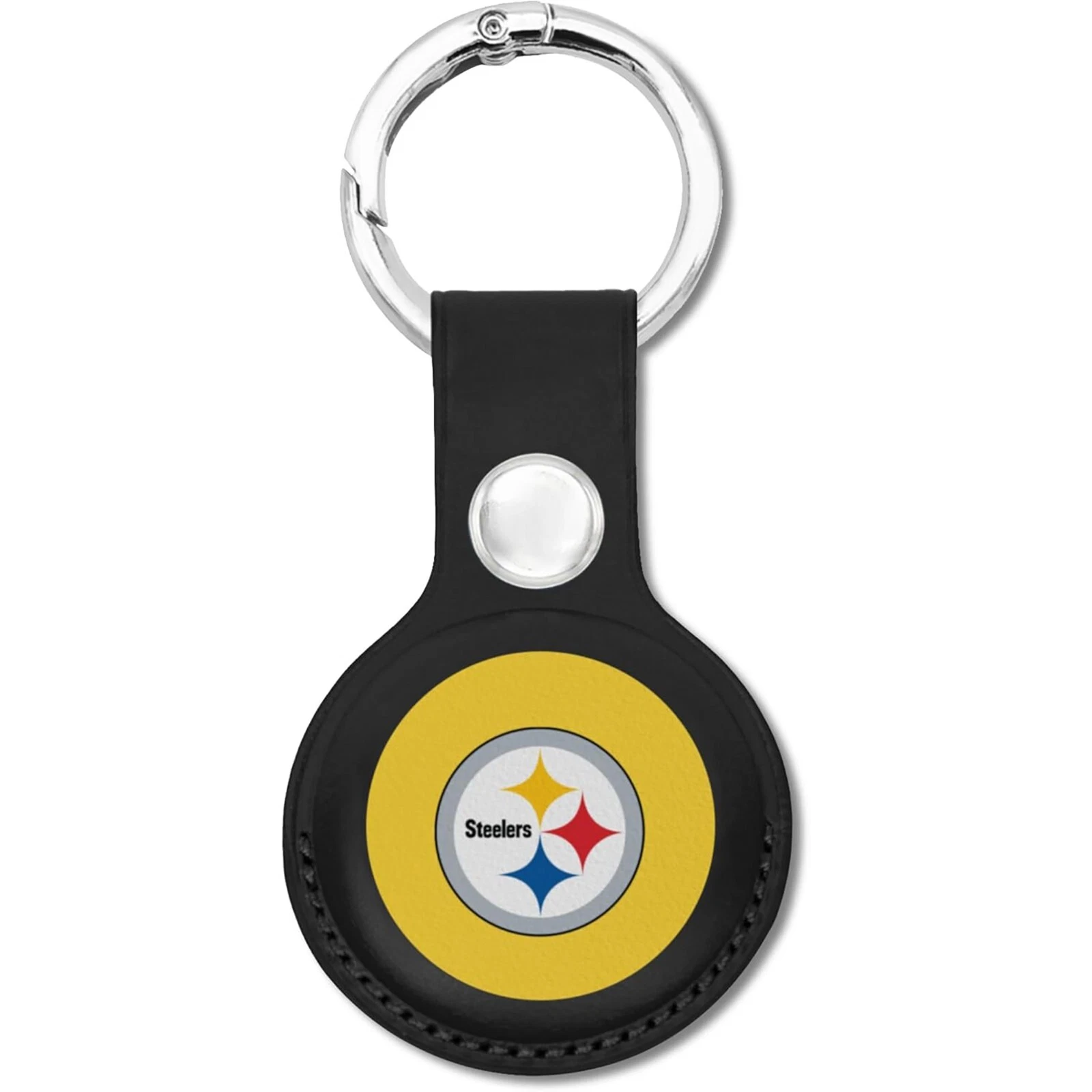 Pets First NFL Leather Keychain Apple Air Tag Holder for Dogs & Cats Airtag Case