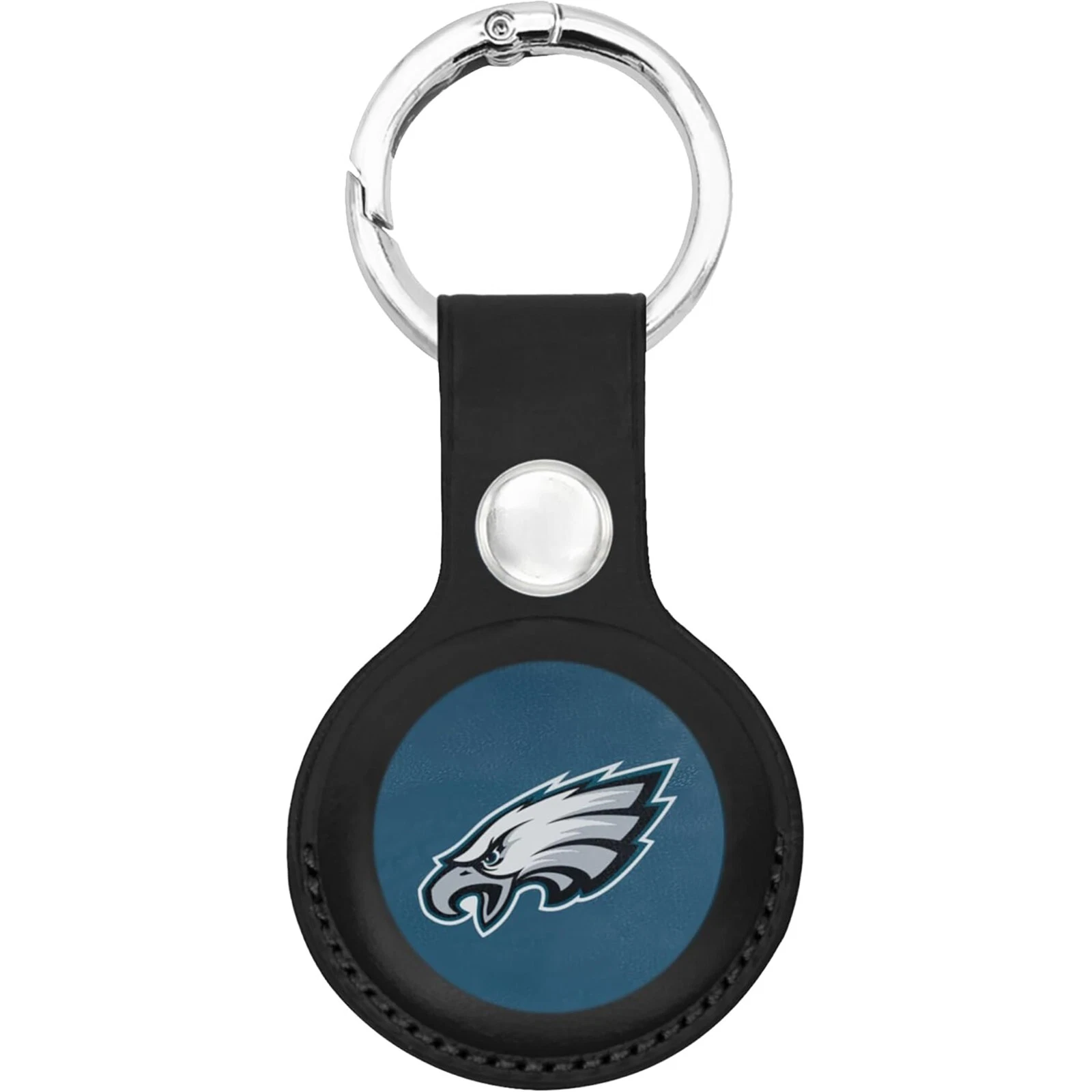 Pets First NFL Leather Keychain Apple Air Tag Holder for Dogs & Cats Airtag Case