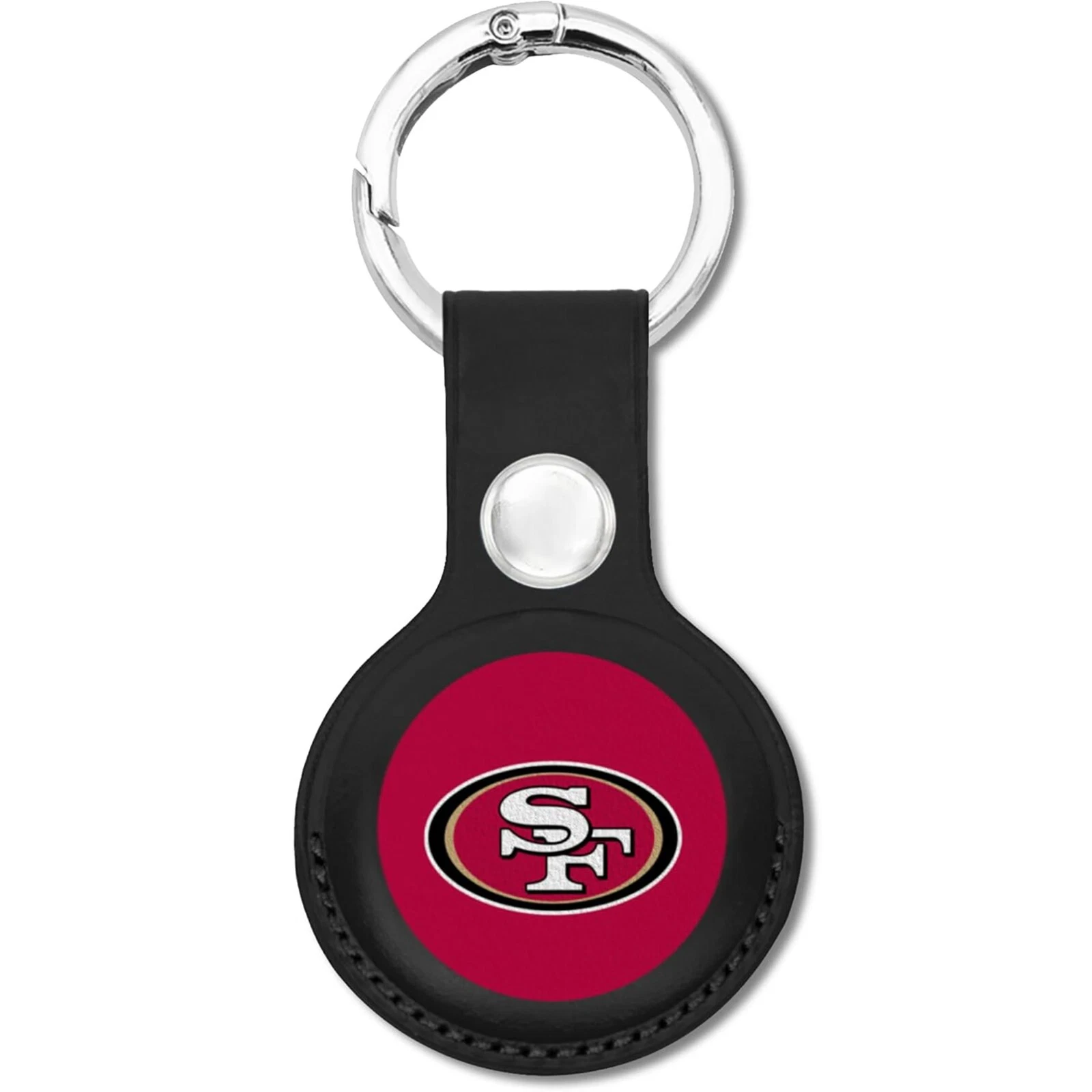 Pets First NFL Leather Keychain Apple Air Tag Holder for Dogs & Cats Airtag Case
