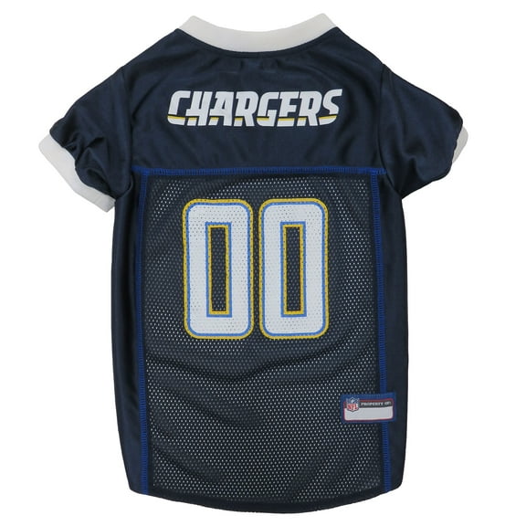 Pets First NFL Los Angeles Chargers Licensed Mesh Jersey for Dogs and Cats, Extra Large