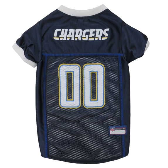 Pets First NFL Los Angeles Chargers Licensed Mesh Jersey for Dogs and Cats, Medium