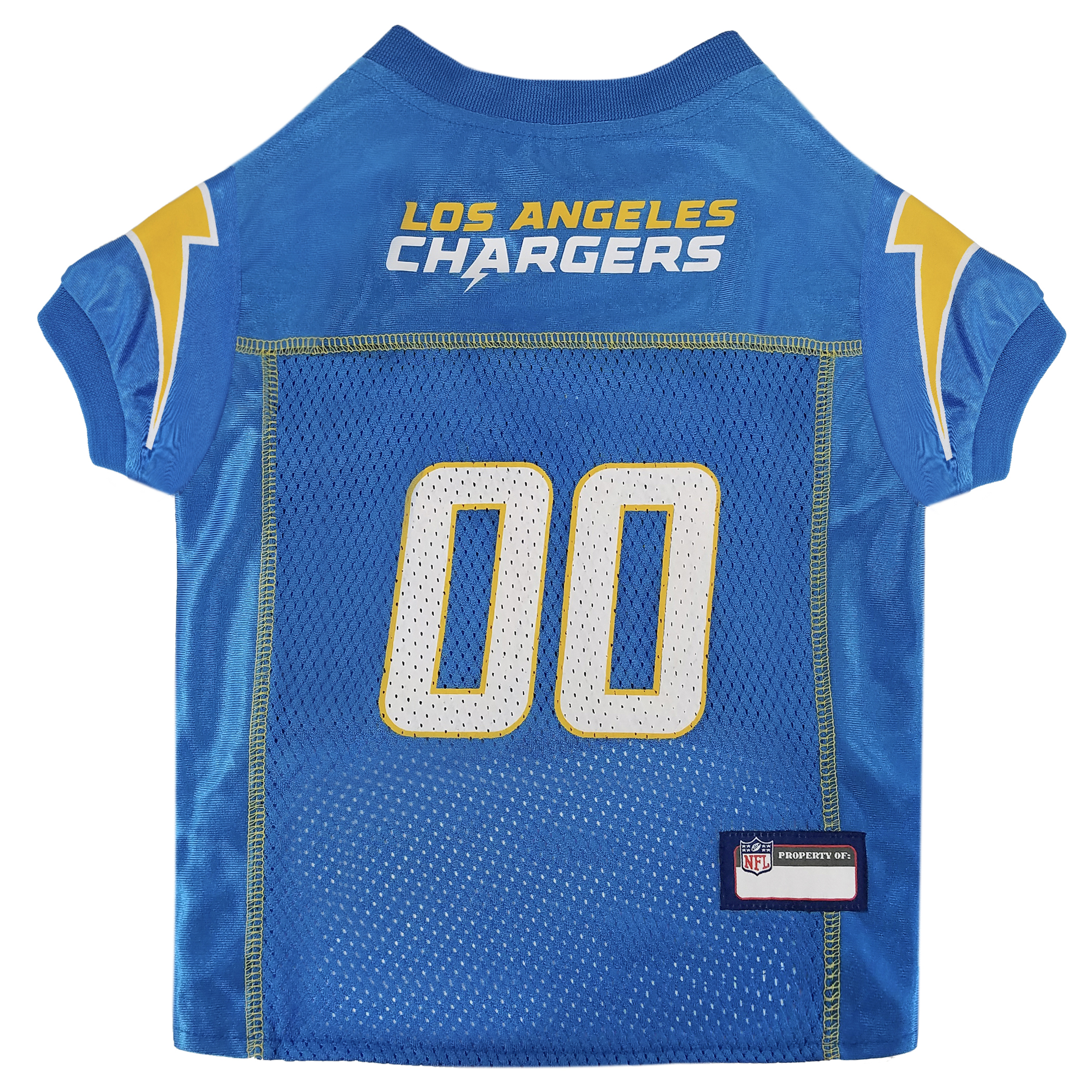 Pets First NFL Los Angeles ChargersLicensed Mesh Jersey For Dogs And Pets First NFL Los Angeles ChargersLicensed Mesh Jersey For Dogs And