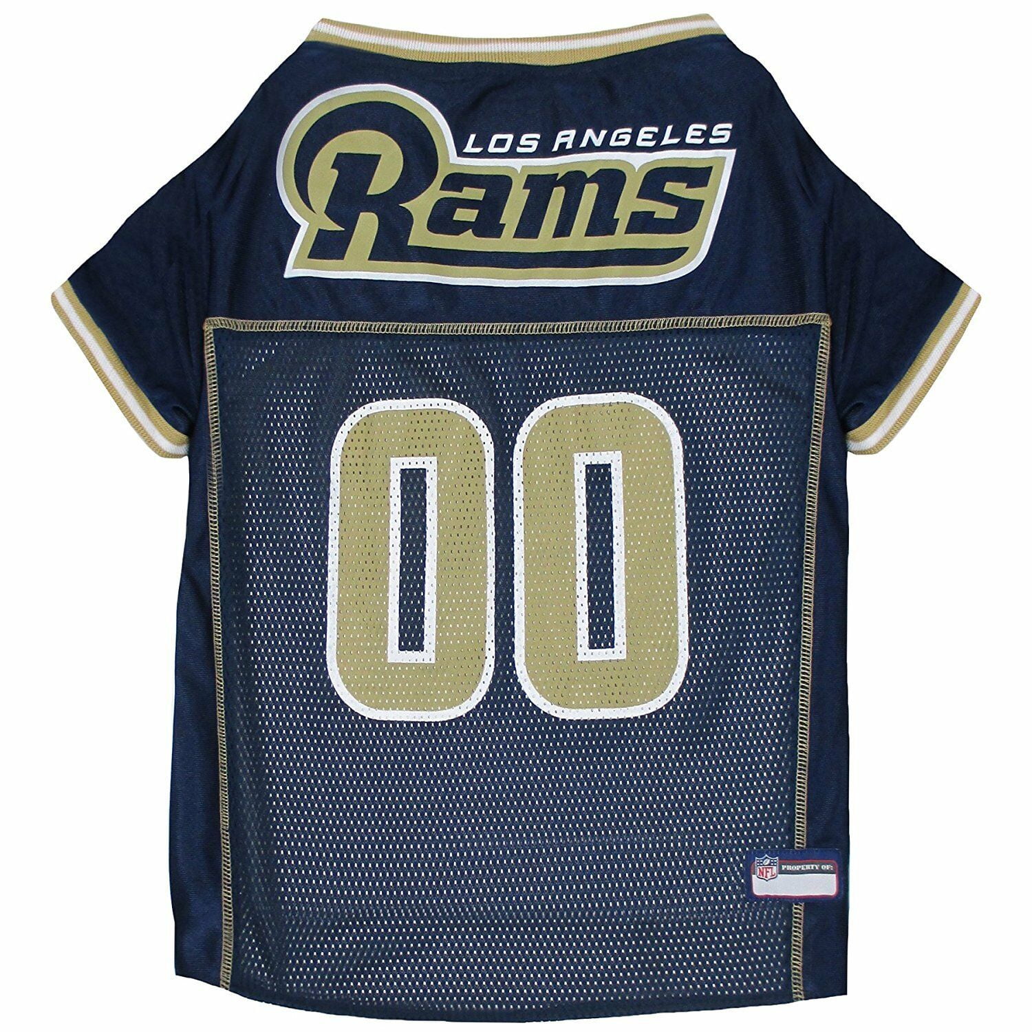 Pets First NFL Los Angeles Rams Licensed Mesh Jersey for Dogs and Cats, Extra Small