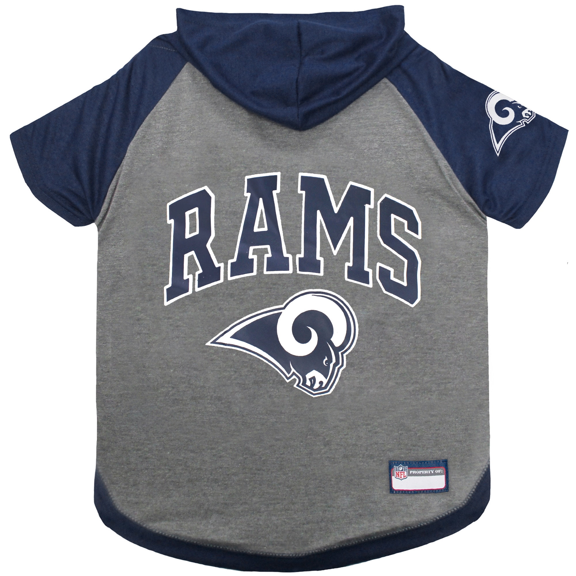 Pets First NFL Los Angeles Rams NFL Hoodie Tee Shirt for Dogs & Cats - COOL  T-Shirt, 32 Teams - Medium 