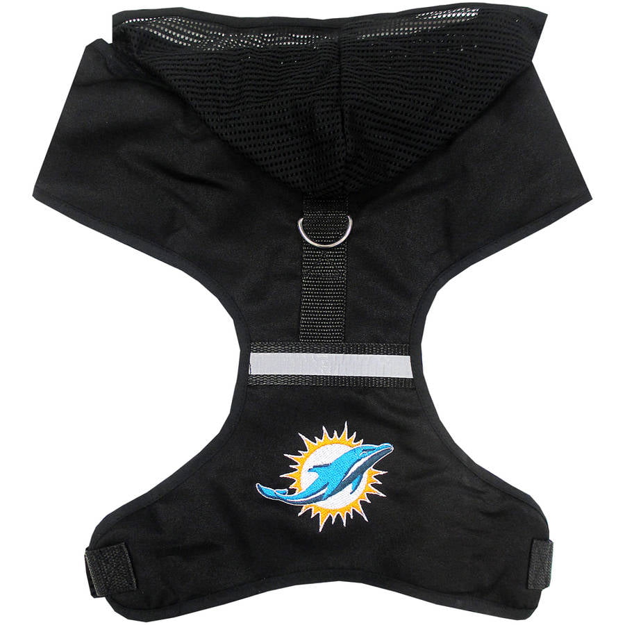 Pets First NFL Miami Dolphins Strong Heavy Duty and Durable Pet Dog Harness  - Medium 
