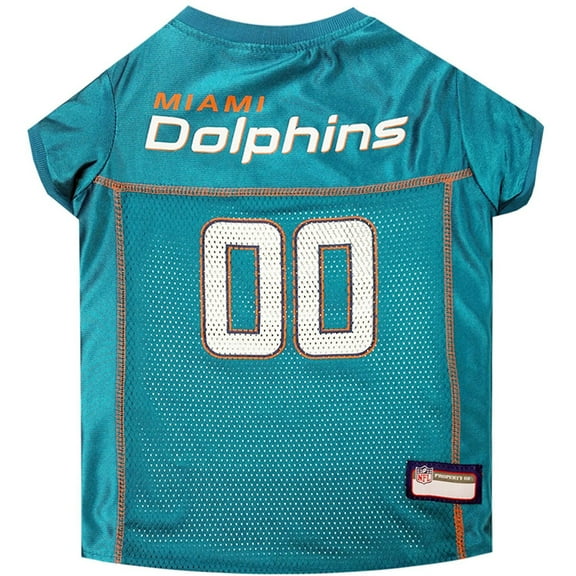 Pets First NFL Miami DolphinsLicensed Mesh Jersey for Dogs and Cats - Large