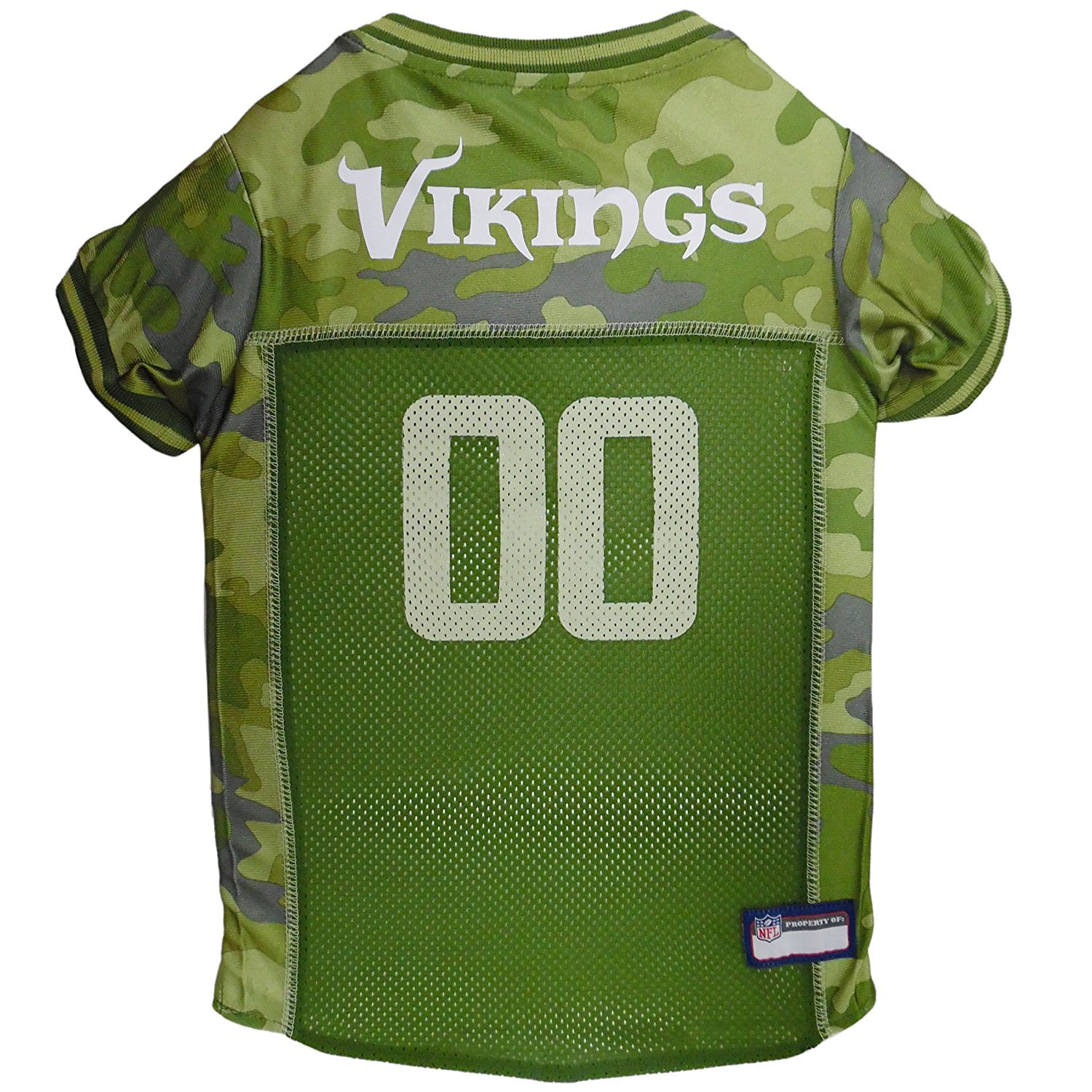 Pets First NFL Minnesota Vikings Camouflage Pet Jersey for Cats and Dogs -  Licensed - Extra Small 
