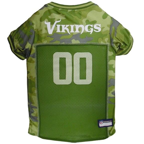 Pets First NFL Minnesota Vikings Camouflage Pet Jersey for Cats and Dogs - Licensed - Extra Small