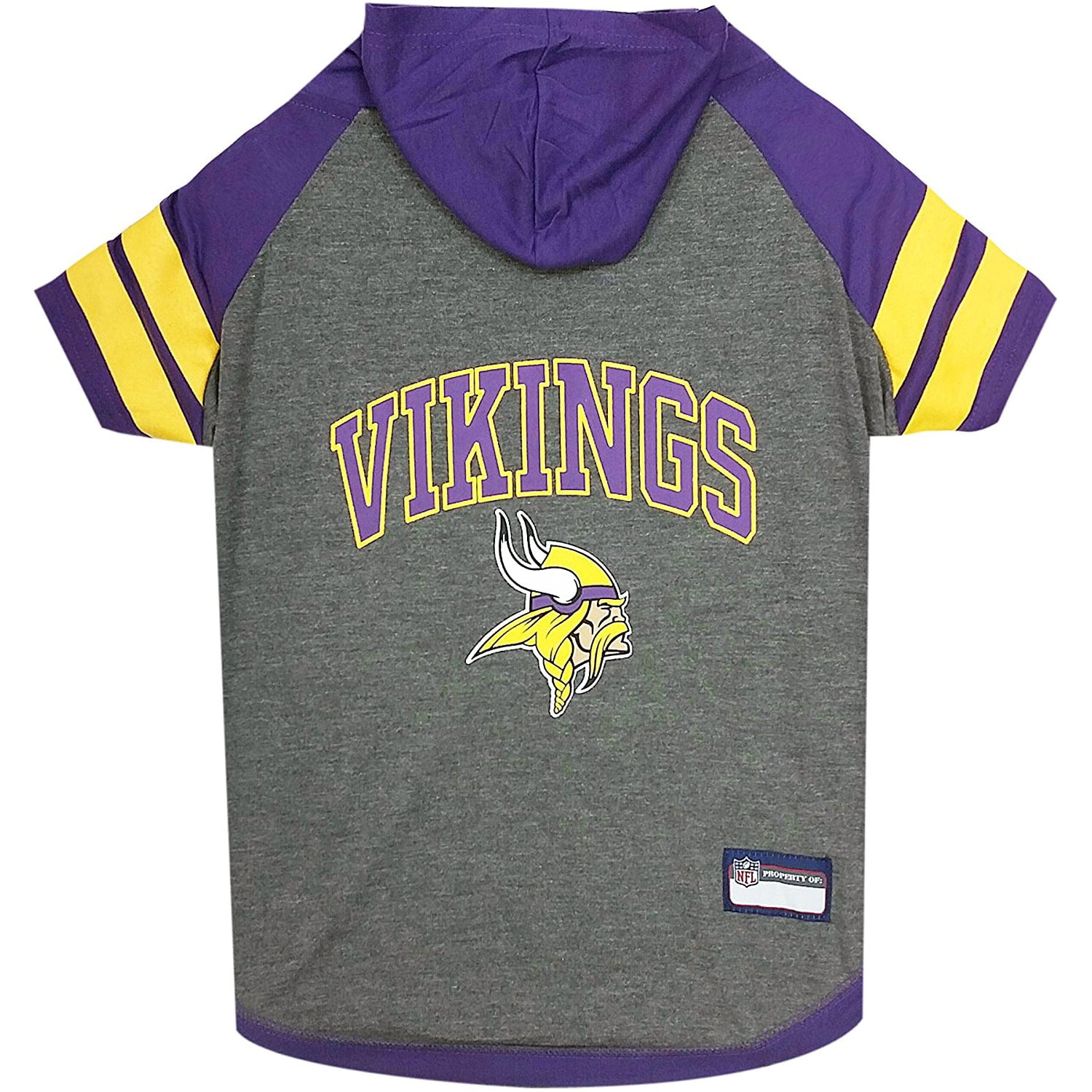 Pets First NFL Minnesota Vikings NFL Hoodie Tee Shirt for Dogs & Cats - COOL T-Shirt, 32 Teams - Medium