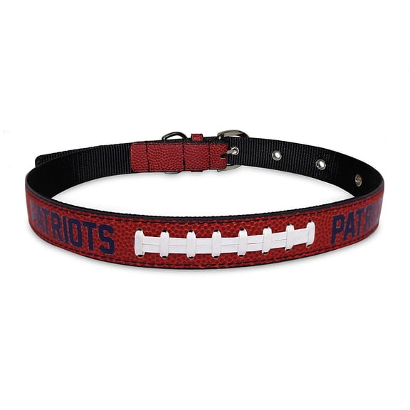 Pets First NFL New England Patriots Best Dog Collar NFL Signature PRO PVC-Leather Premium - Small