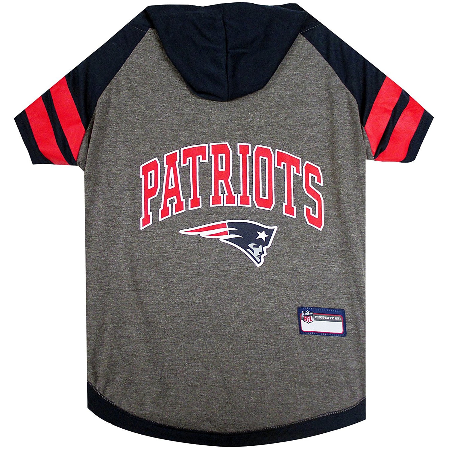Pets First NFL New England Patriots NFL Hoodie Tee Shirt for Dogs & Cats - COOL T-Shirt, 32 Teams - Extra Small