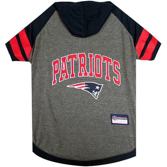 Pets First NFL New England Patriots NFL Hoodie Tee Shirt for Dogs & Cats - COOL T-Shirt, 32 Teams - Medium