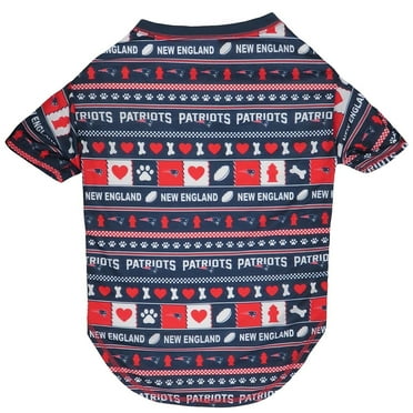 Pets First NFL New England Patriots Ugly Tee Shirt for DOGS & CATS. Cutest Licensed Pet Shirt. 4 sizes available
