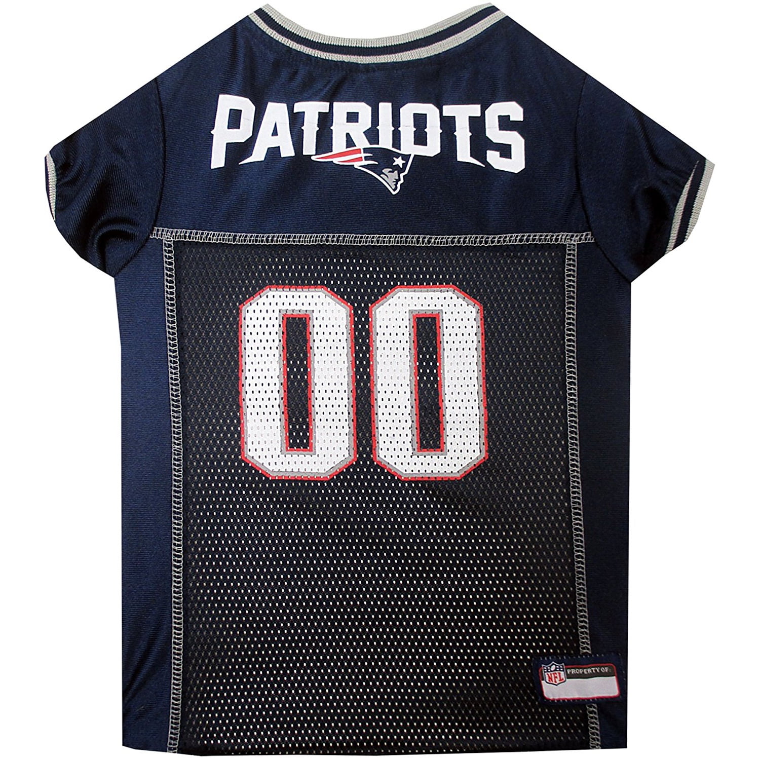 Pets First New England Patriots Mesh Dog & Cat Jersey Small