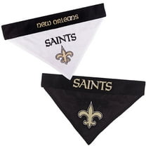Pets First Nfl New Orleans Saints Reversible Bandana Licensed, Reversible Pet Bandana - 2 Sided Bandana
