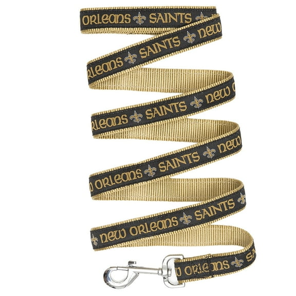 Pets First NFL New Orleans Saints Heavy Duty and Durable Dogs and Cats Sports Leash - Large