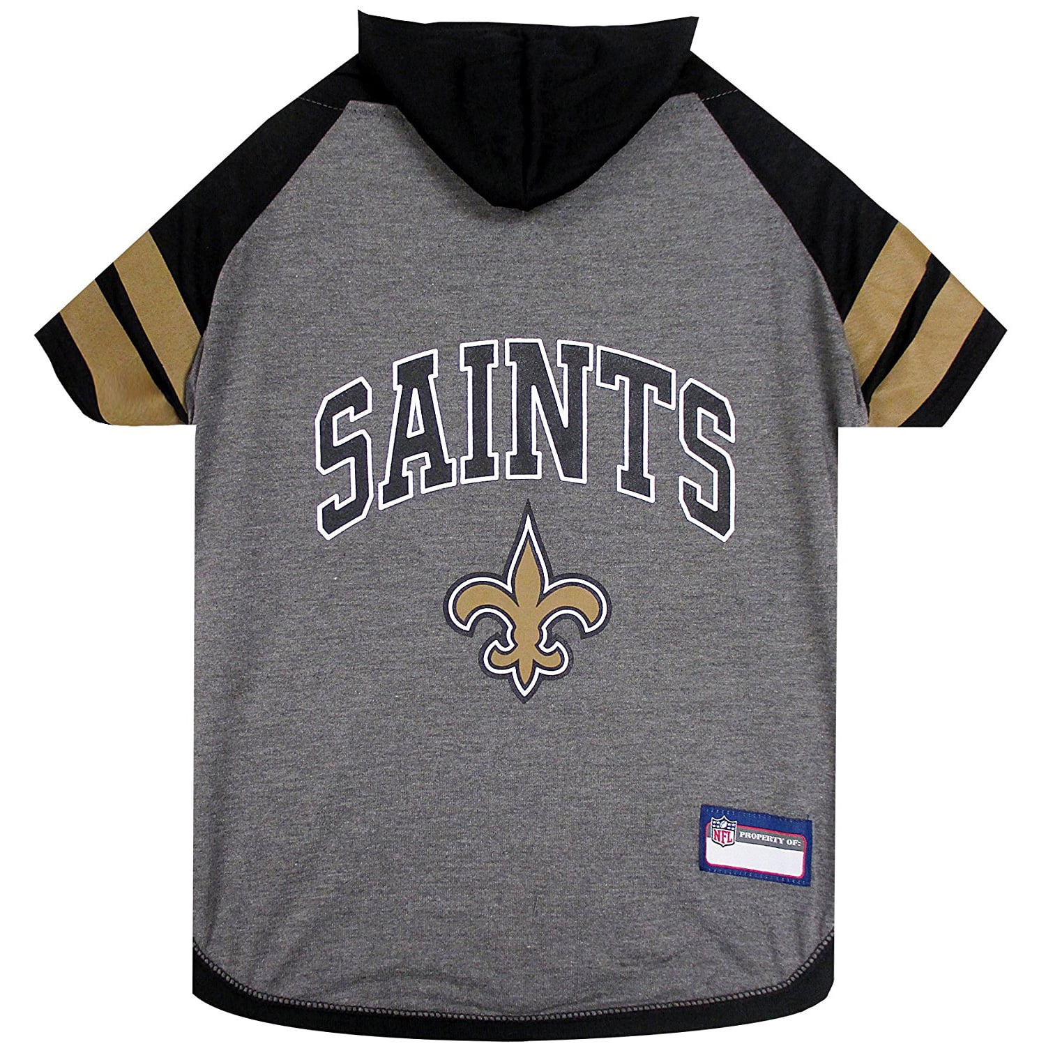 Pets First NFL New Orleans Saints NFL Hoodie Tee Shirt for Dogs & Cats - COOL T-Shirt, 32 Teams - Medium
