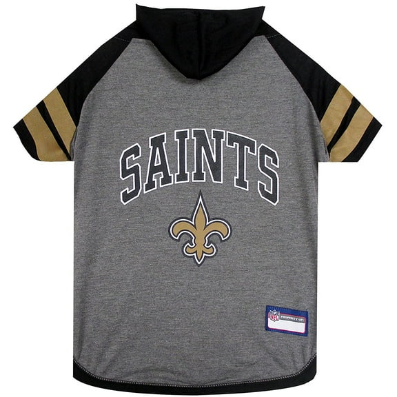 Pets First NFL New Orleans Saints NFL Hoodie Tee Shirt for Dogs & Cats - COOL T-Shirt, 32 Teams - Medium
