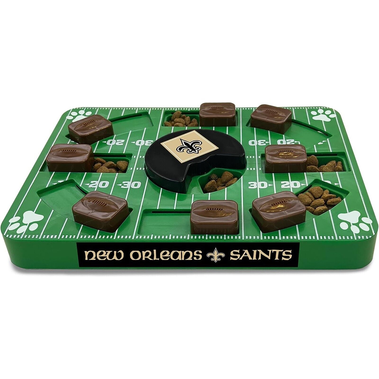 Pets First NFL New Orleans Saints Pets Puzzle Toy, Puzzle Treat Dog Toy, Interactive Dog Treat Toy