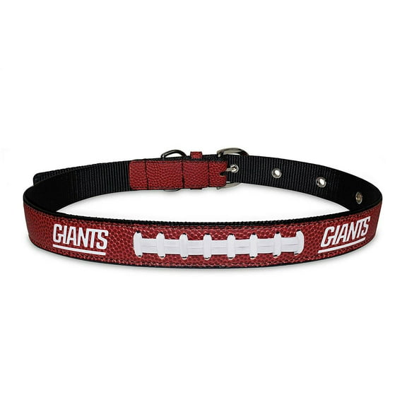 Pets First NFL New York Giants Best Dog Collar NFL Signature PRO PVC-Leather Premium - Large