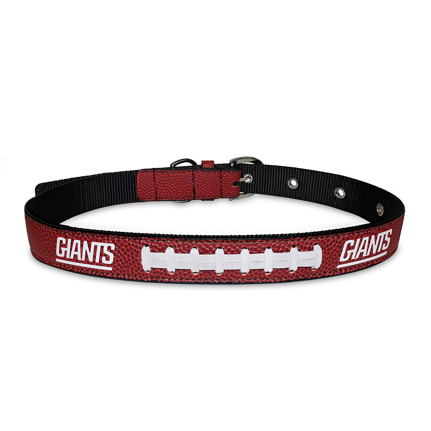 Pets First NFL New York Giants Best Dog Collar NFL Signature PRO PVC-Leather Premium - Medium