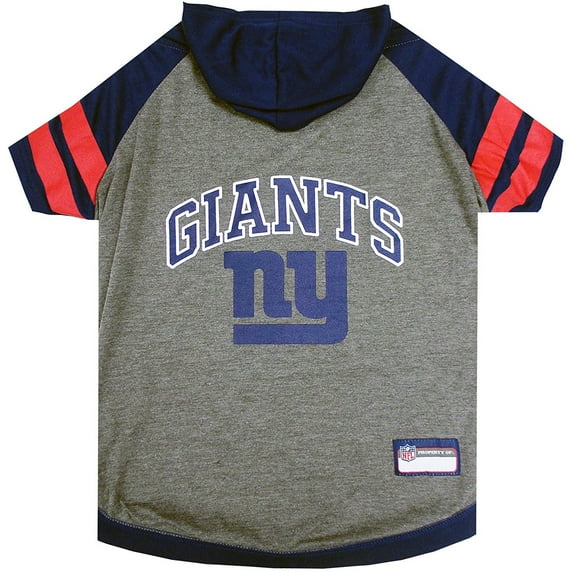Pets First NFL New York Giants NFL Hoodie Tee Shirt for Dogs & Cats - COOL T-Shirt, 32 Teams - Extra Small