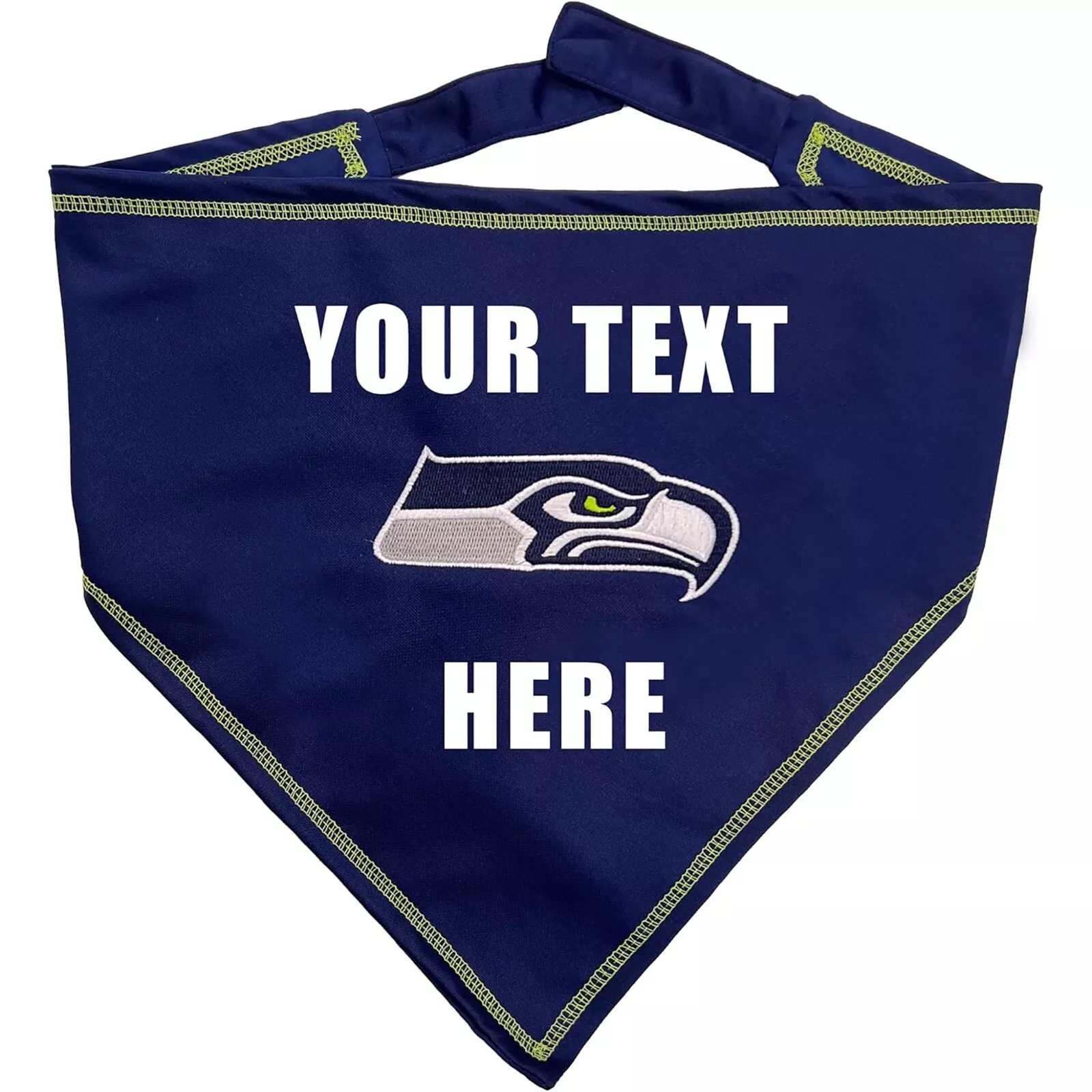 Pets First NFL Personalized Tie Bandana for Dogs & Cats Customizable Dog Bandana