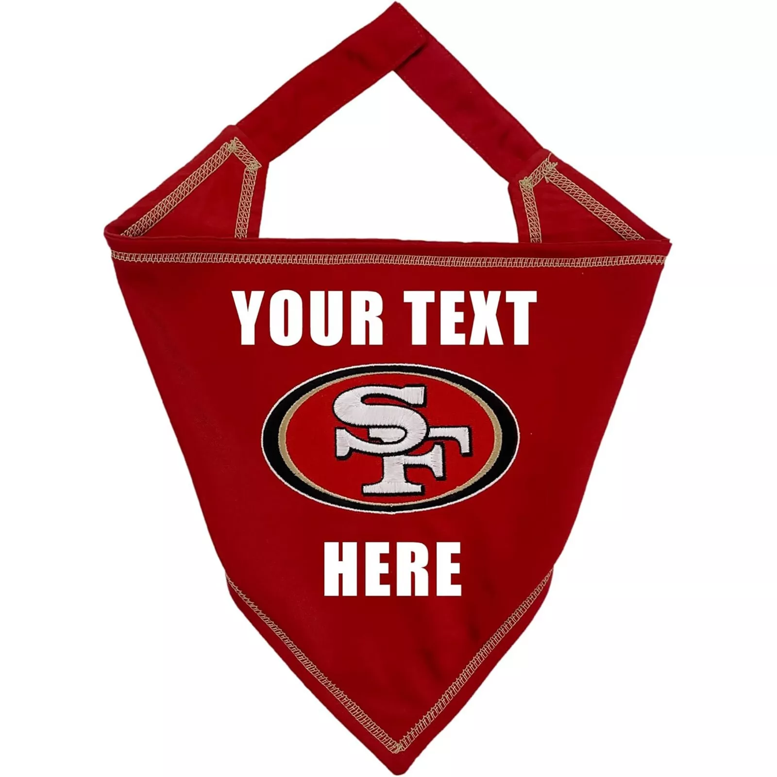Pets First NFL Personalized Tie Bandana for Dogs & Cats Customizable Dog Bandana