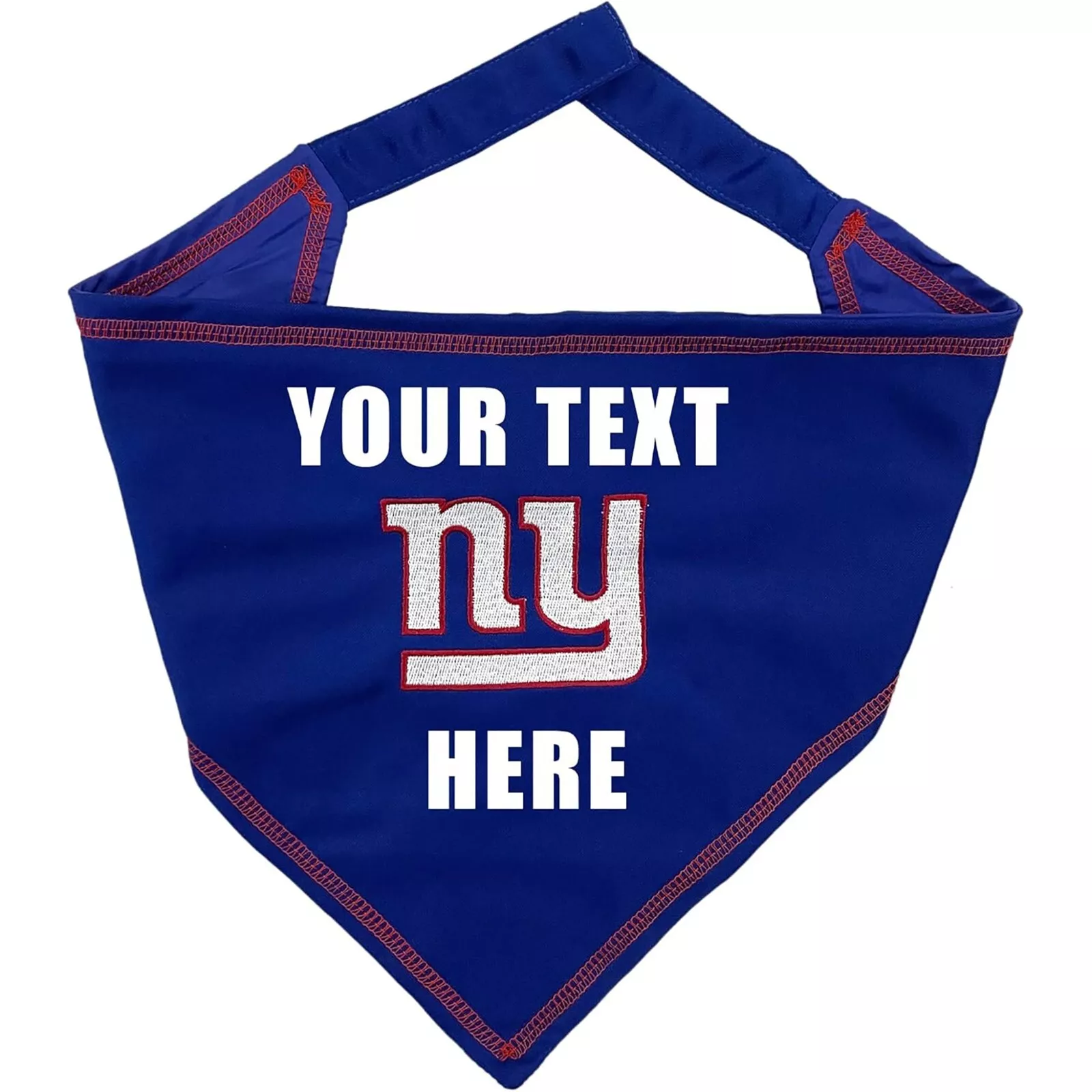 Pets First NFL Personalized Tie Bandana for Dogs & Cats Customizable Dog Bandana
