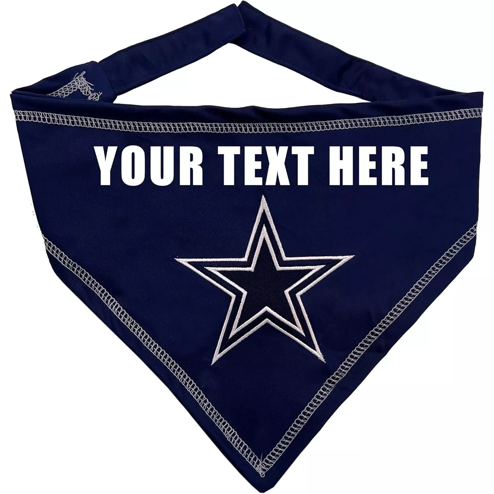 Pets First NFL Personalized Tie Bandana for Dogs & Cats Customizable Dog Bandana