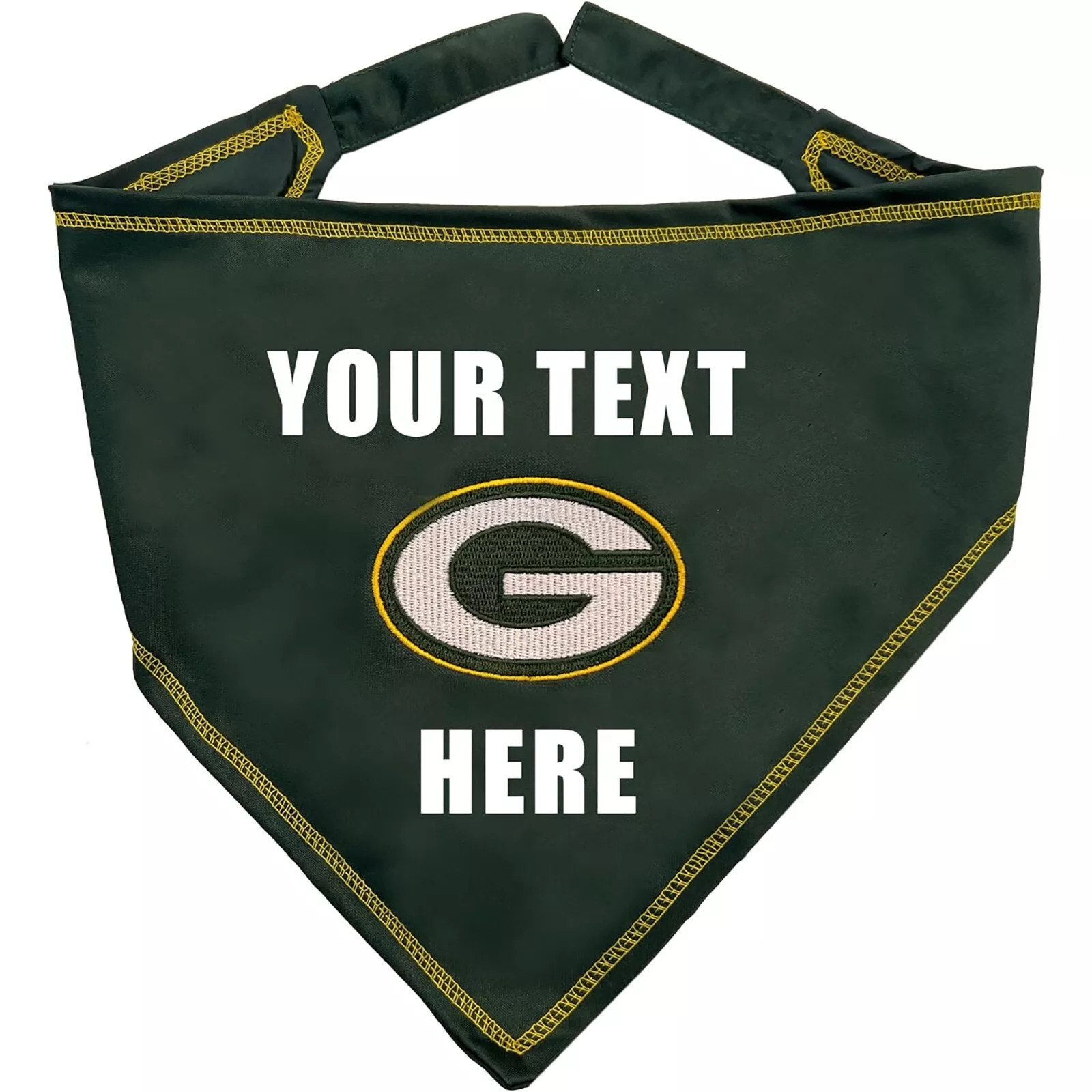 Pets First NFL Personalized Tie Bandana for Dogs & Cats Customizable Dog Bandana