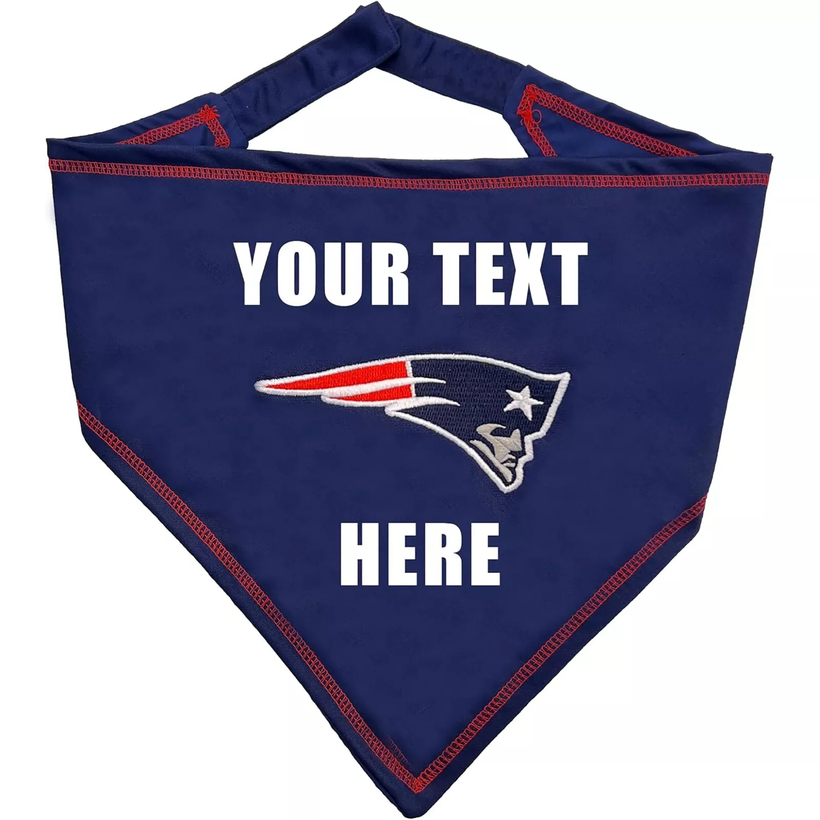 Pets First NFL Personalized Tie Bandana for Dogs & Cats Customizable Dog Bandana