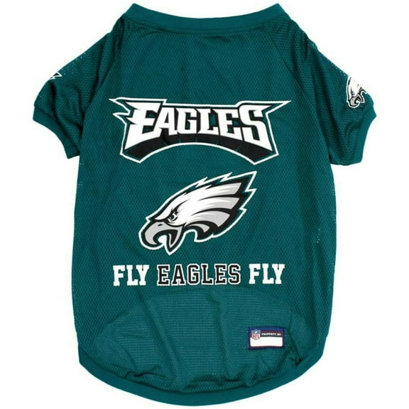 Pets First NFL Philadelphia Eagles DOGS & CATS Premium Raglan Mesh Jersey. Licensed, Durable, Breathable Jersey - Small