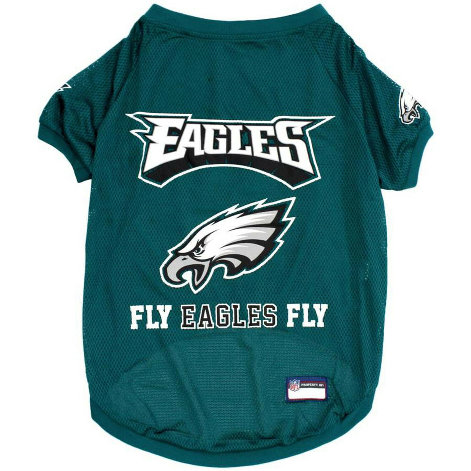 Pets First NFL Philadelphia Eagles DOGS & CATS Premium Raglan Mesh Jersey.  Licensed, Durable, Breathable Jersey - Small 