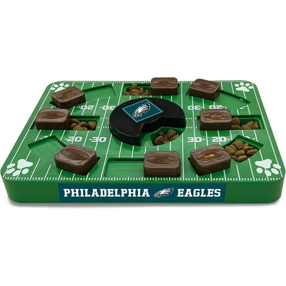 Pets First NFL Philadelphia Eagles Pets Puzzle Toy, Puzzle Treat Dog Toy, Interactive Dog Treat Toy