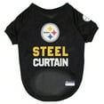 thumbnail image 1 of Pets First NFL Pittsburgh Steelers DOGS & CATS Premium Raglan Mesh Jersey. Licensed, Durable, Breathable Jersey - Small, 1 of 3