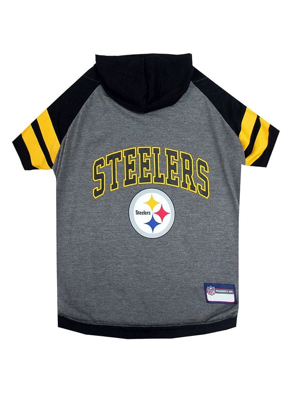 Pets First NFL Pittsburgh Steelers NFL Hoodie Tee Shirt for Dogs & Cats - COOL T-Shirt, 32 Teams - Medium