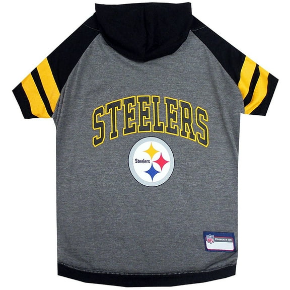 Pets First NFL Pittsburgh Steelers NFL Hoodie Tee Shirt for Dogs & Cats - COOL T-Shirt, 32 Teams - Small