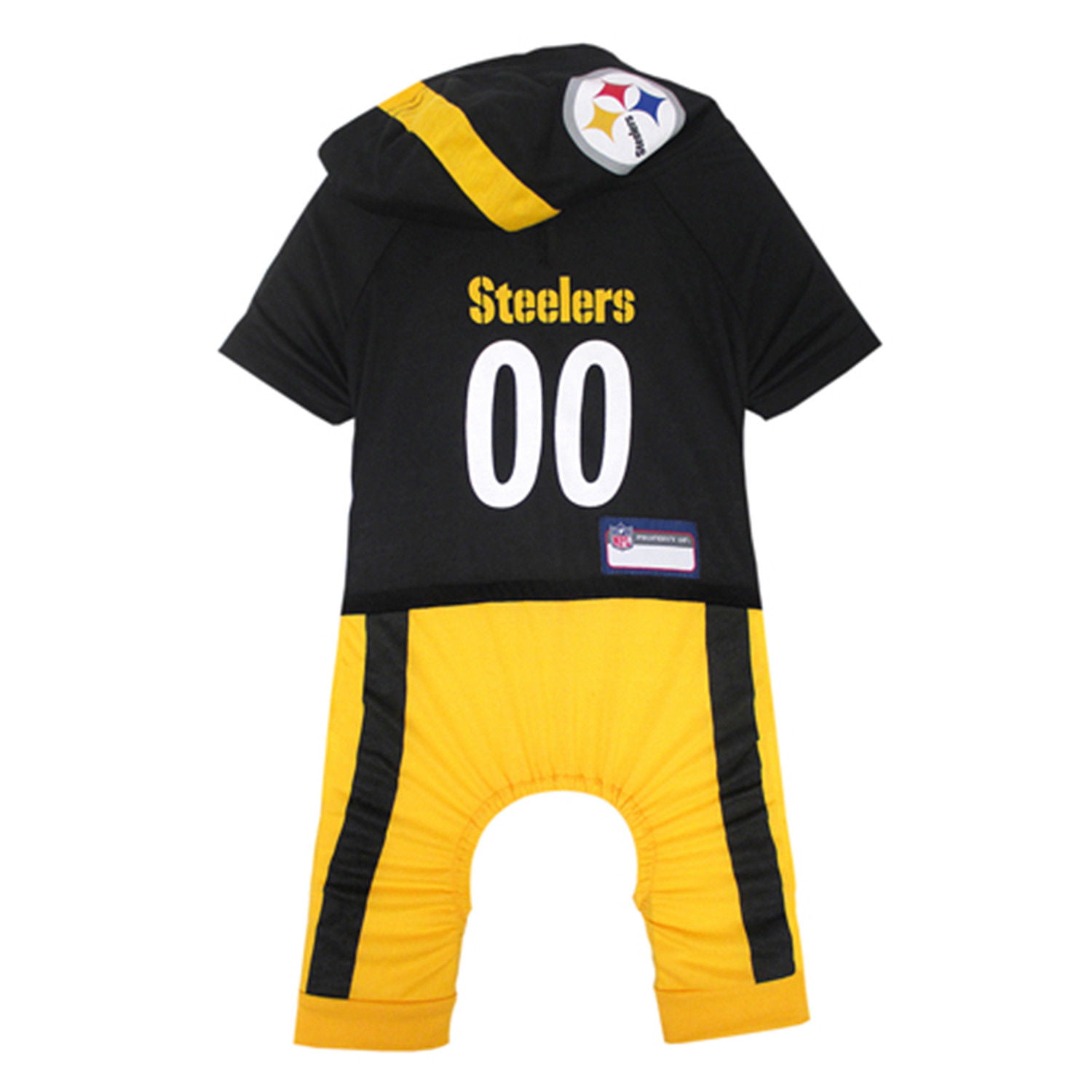Pets First NFL Pittsburgh Steelers Team Uniform Onesi Pajama