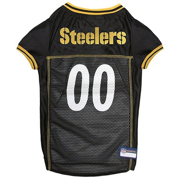 Pets First NFL Pittsburgh SteelersLicensed Mesh Jersey for Dogs and Cats - Extra Small