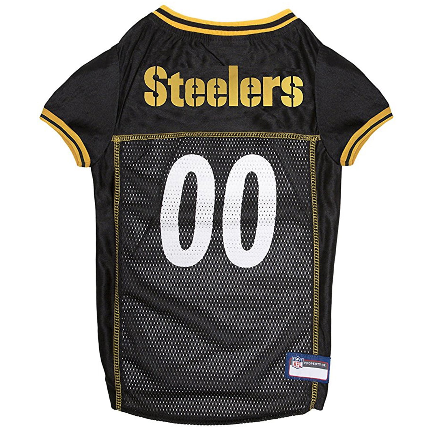Pets First NFL Pittsburgh SteelersLicensed Mesh Jersey for Dogs and Cats - Small