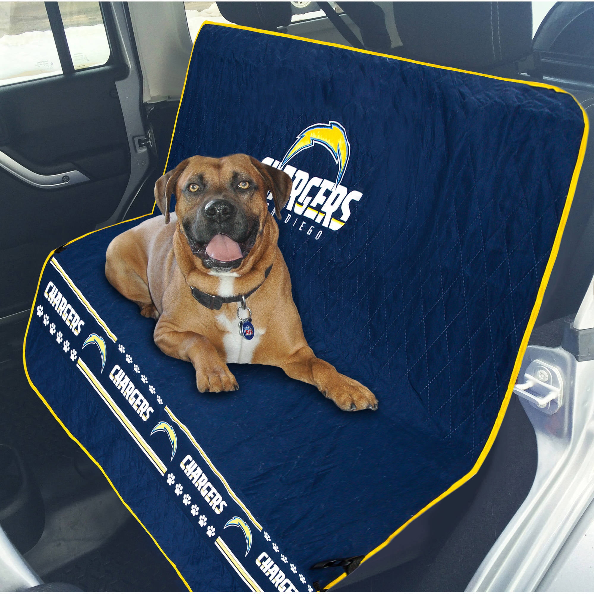 Pets First NFL San Diego Chargers Car Seat Cover 
