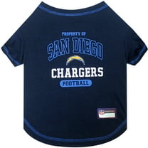 Pets First NFL San Diego Chargers Pet T-Shirt. Licensed, Wrinkle-free, Tee Shirt for Dogs/Cats. Football Shirt