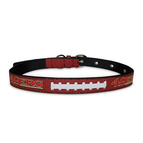 Pets First NFL San Francisco 49ers Best Dog Collar NFL Signature PRO PVC-Leather Premium - Large