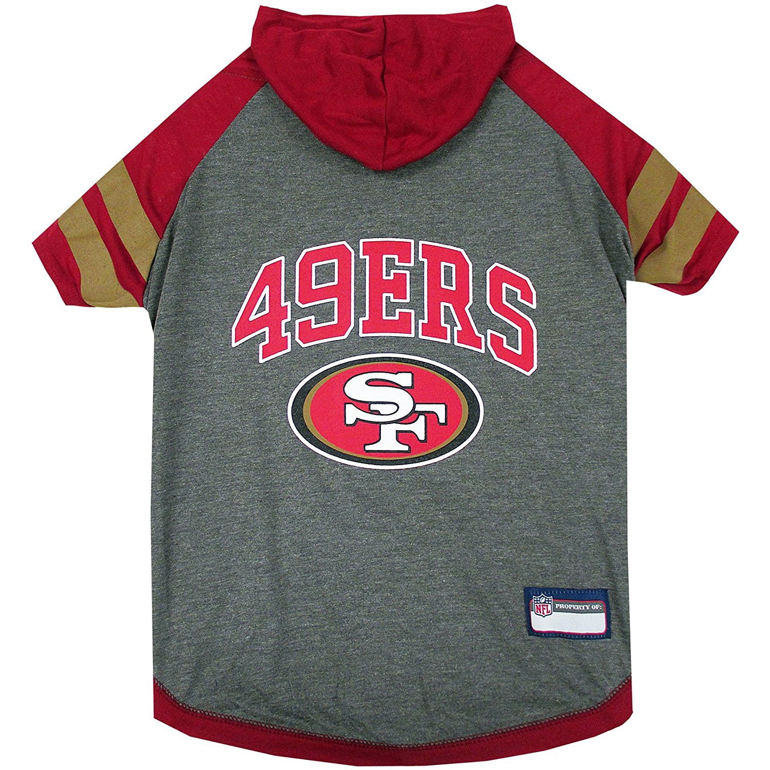 Pets First NFL San Francisco 49ers NFL Hoodie Tee Shirt for Dogs & Cats - COOL T-Shirt, 32 Teams - Extra Small