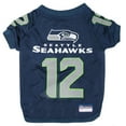 thumbnail image 1 of Pets First NFL Seattle Seahawks #12 DOGS & CATS Premium Raglan Mesh Jersey. Licensed, durable, breathable Jersey - Extra Small, 1 of 3