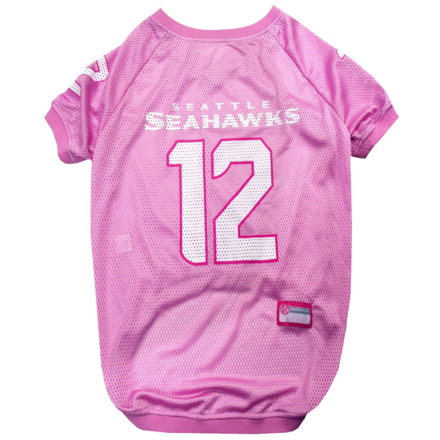 Pets First NFL Seattle Seahawks #12 Pink Jersey for DOGS & CATS, Licensed Football  Jerseys - Extra Small 