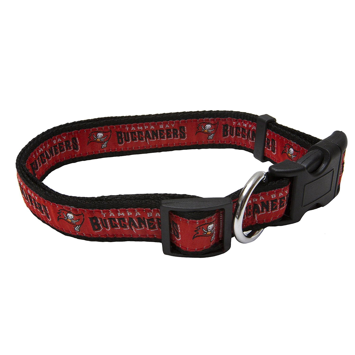 Pets First NFL Tampa Bay Buccaneers Dog Collar - Heavy-Duty, Durable & Adjustable Football Collar for Dogs/ CATS - Large